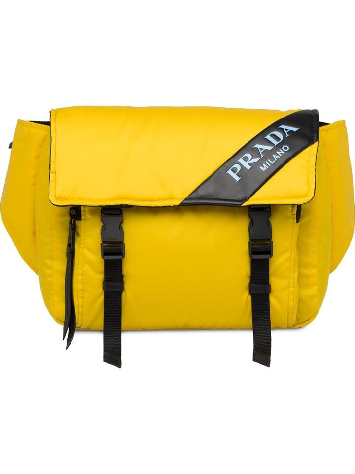 Prada Leather Belt Bag - Yellow