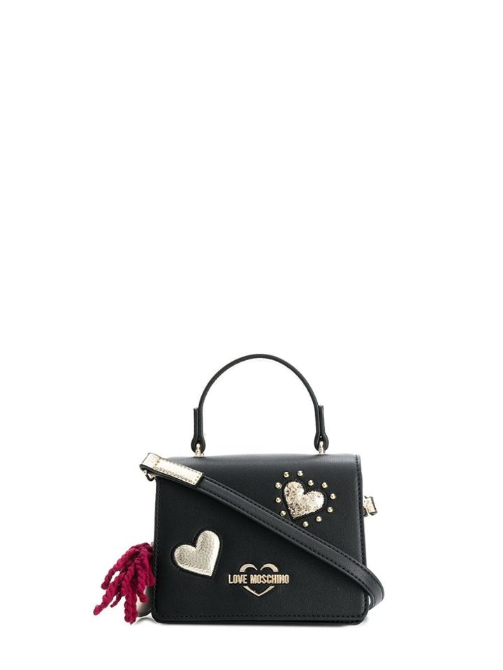 Love Moschino Love Heart Shoulder Bag - Black