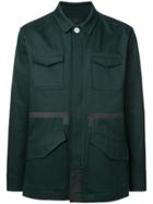 Iise Panelled Overshirt Jacket - Green