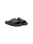 Philipp Plein Junior Logo Sliders - Black