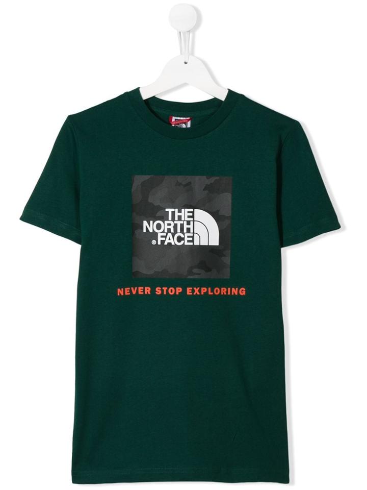 The North Face Kids Teen Graphic Print T-shirt - Green