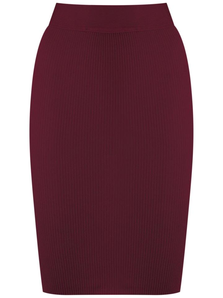 Cecilia Prado - Knitted Skirt - Women - Spandex/elastane/viscose - M, Red, Spandex/elastane/viscose