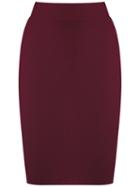 Cecilia Prado - Knitted Skirt - Women - Spandex/elastane/viscose - M, Red, Spandex/elastane/viscose