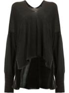 Ilaria Nistri High-low Hem Knitted Top, Women's, Size: Medium, Black, Cotton/viscose