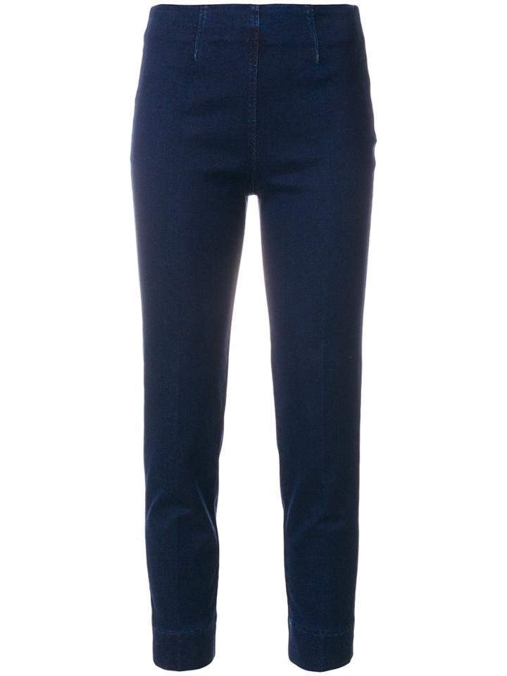 Piazza Sempione Cropped Tailored Trousers - Blue
