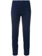 Piazza Sempione Cropped Tailored Trousers - Blue