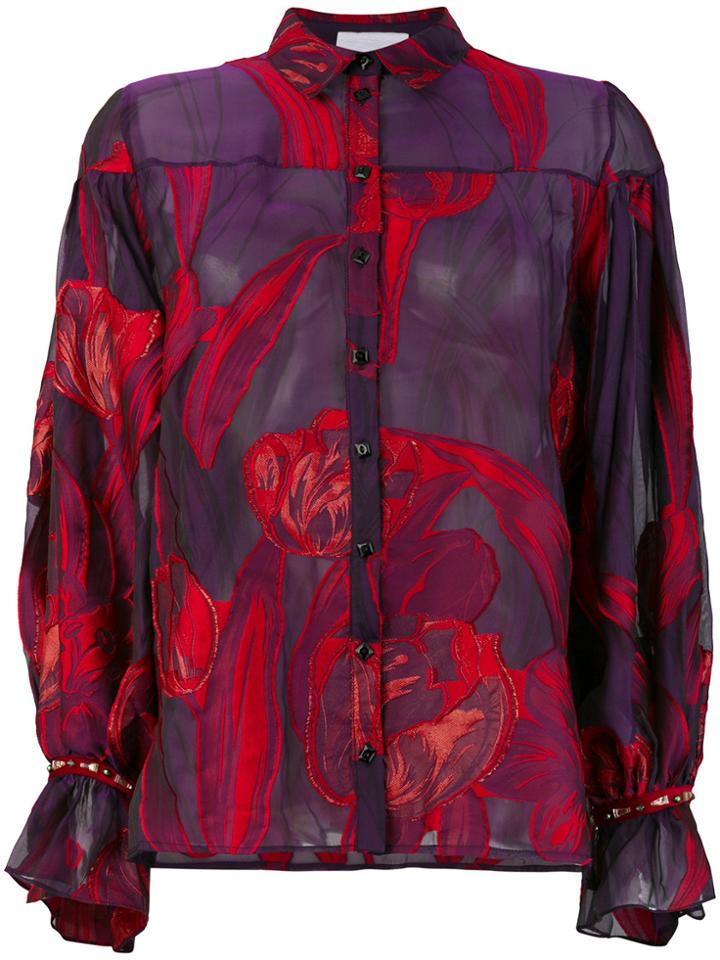 Koché Classic Fitted Shirt - Pink & Purple