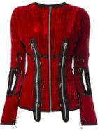Jean Paul Gaultier Vintage 'femmes Entre Elles' Ruched Zip Top