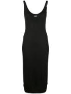 Off-white Fitted Tank Dress - Black