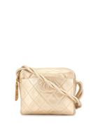 Chanel Pre-owned Quilted Cc Cross Body Shoulder Bag - Pink