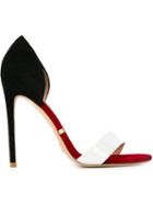 Gianni Renzi Stiletto Sandals, Women's, Size: 36.5, Black, Patent Leather/suede/leather