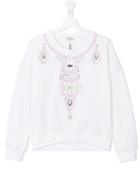 Kenzo Kids Embroidered Sweatshirt, Girl's, Size: 14 Yrs, White