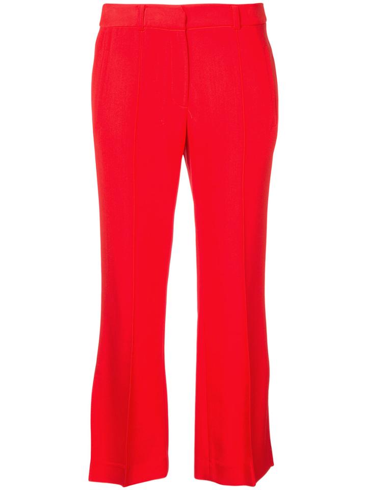 Khaite Flared Leg Cropped Trousers