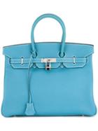 Hermès Vintage Birkin 35 Tote - Blue