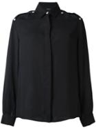 Versus - Shoulder Slit Shirt - Women - Polyester - 42, Black, Polyester