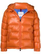 Moncler Hooded Padded Jacket - Orange