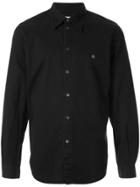 Helmut Lang Pre-owned 1998 Embroidered Logo Slim Shirt - Black