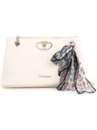 Love Moschino - Scarf Detail Shoulder Bag - Women - Pvc - One Size, Nude/neutrals, Pvc