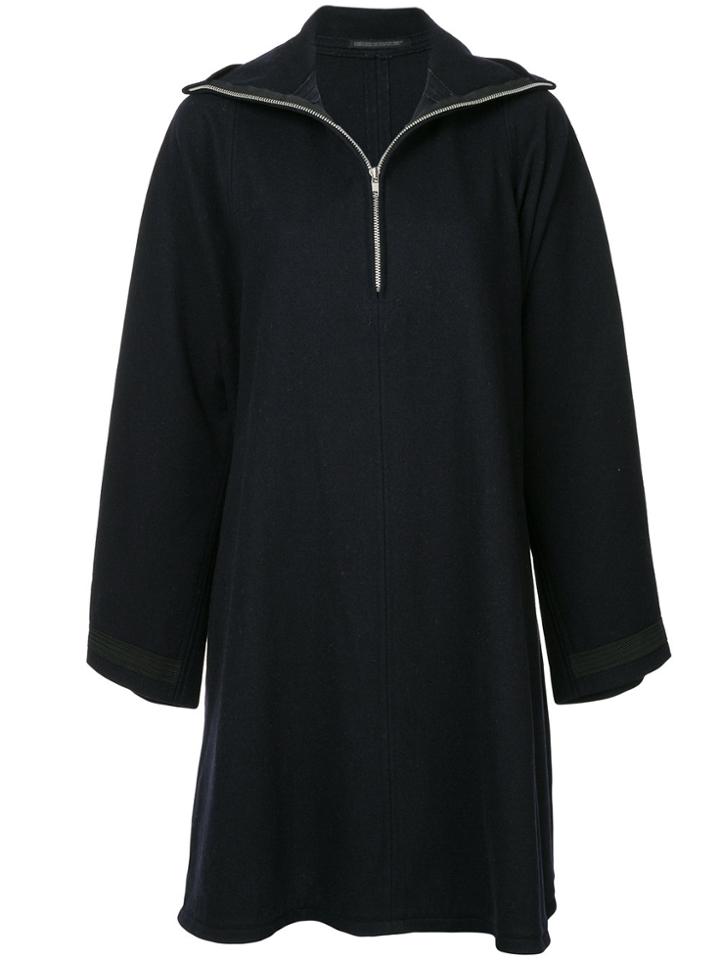 Yohji Yamamoto Vintage High Collar Dress - Blue