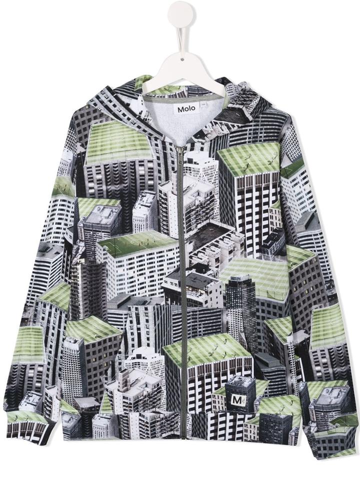 Molo Teen Building Print Hoodie - Multicolour