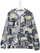 Molo Teen Building Print Hoodie - Multicolour