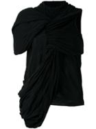 Rick Owens - Draped Top - Women - Cotton - 42, Black, Cotton