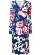 Emilio Pucci Printed Wrap Dress - Multicolour