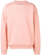 Acne Studios Flogho Sweatshirt - Pink