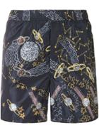 Valentino Lunar Punk Swim Shorts - Blue