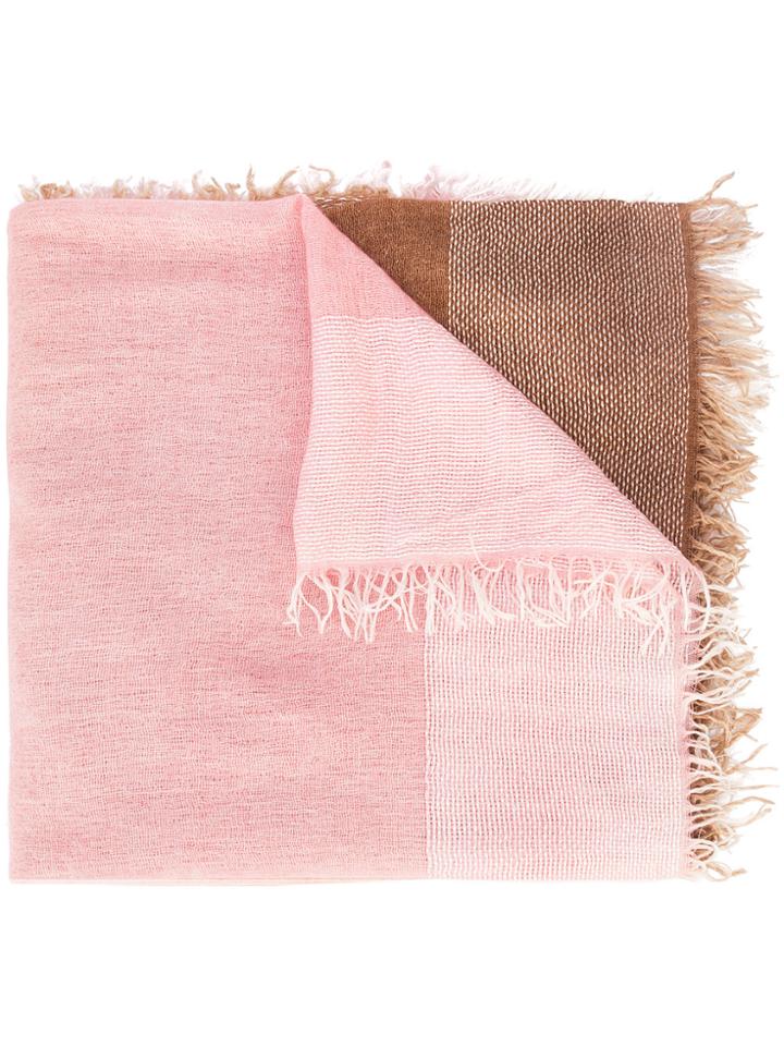 Faliero Sarti Colour Block Scarf - Nude & Neutrals