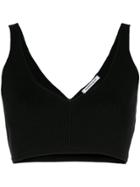 Georgia Alice Ribbed Bralet - Black