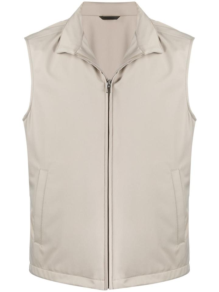 Loro Piana Contrast Sleeve Bomber Jacket - Neutrals