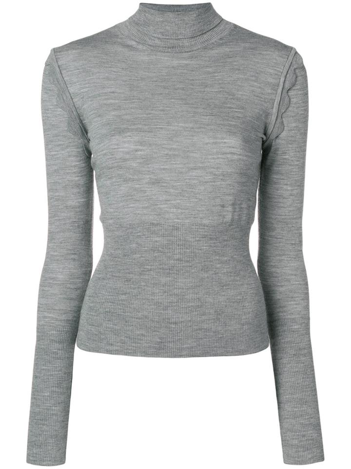 Chloé Roll Neck Sweater - Grey