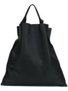 Jil Sander Foldover Top Tote - Black