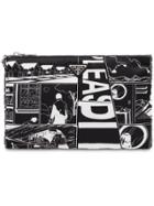 Prada Exire Printed Clutch - Black