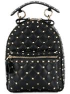 Valentino Rockstud Spike Mini Backpack - Black