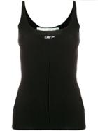 Off-white Tank Dress - Black
