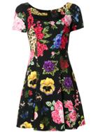 Philipp Plein Floral Embroidered Dress - Black