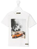 Finger In The Nose Car Print T-shirt, Boy's, Size: 6 Yrs, White