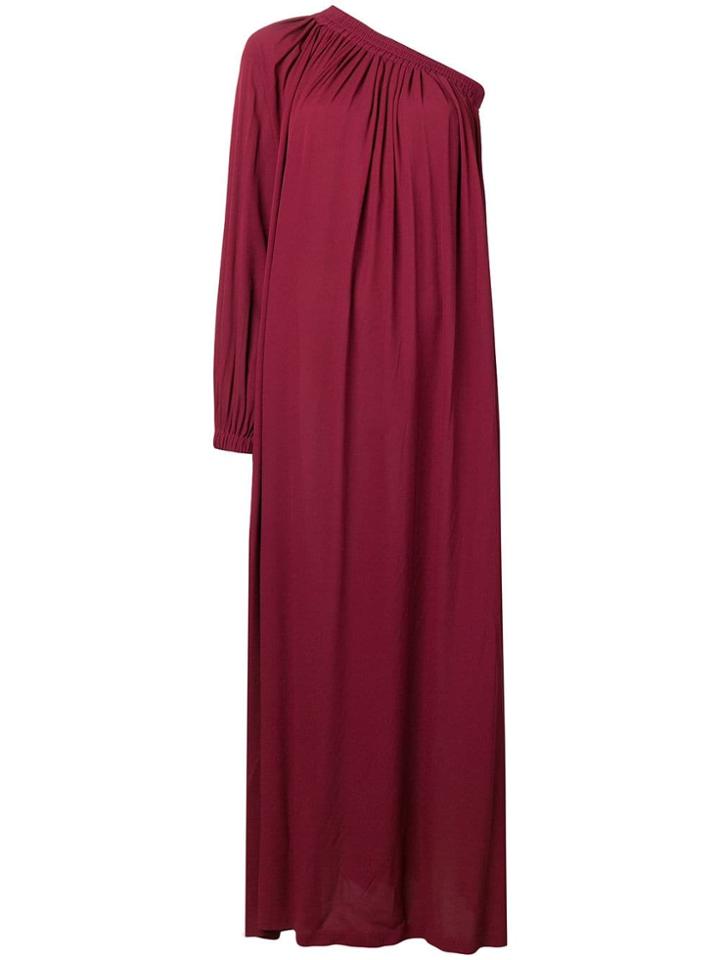 Erika Cavallini One Shoulder Maxi Dress - Red