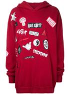 Saint Laurent Printed Hooded Sweatshirt - Black