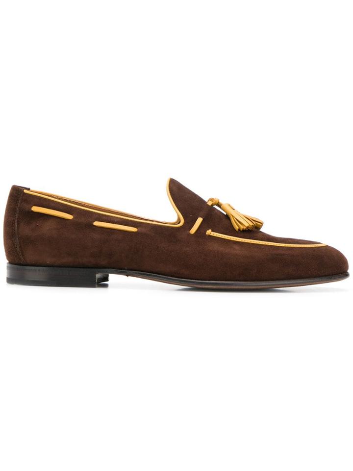 Moreschi Classic Tassel Loafers - Brown