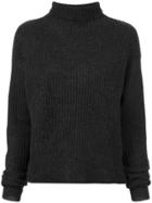 Le Kasha Turtle-neck Knitted Sweater - Blue