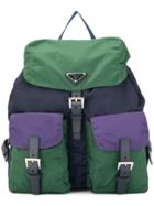 Prada Vintage Backpack Hand Bag - Green