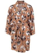 Adriana Degreas - Silk Kimono - Women - Silk - One Size, Brown, Silk