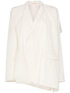 Unravel Project Asymmetric Cape Detail Blazer - Neutrals