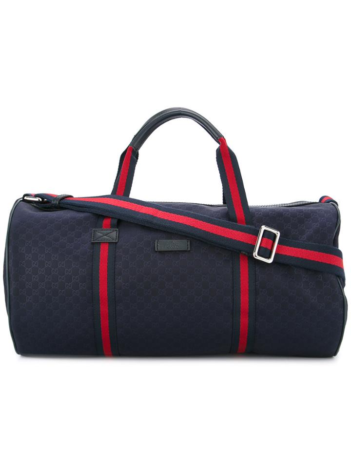 Gucci Vintage Gg Web Tote Bag - Blue