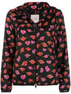 Moncler Lips And Heart Print Jacket - Black