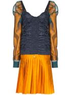 Duran Lantink Crinkled Pleated Dress - Blue