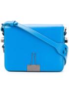 Off-white Binder Clip Shoulder Bag - Blue